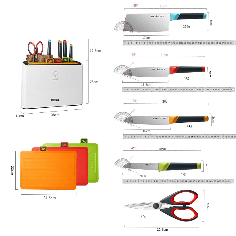 Smart Cutting Boards and Knife Set