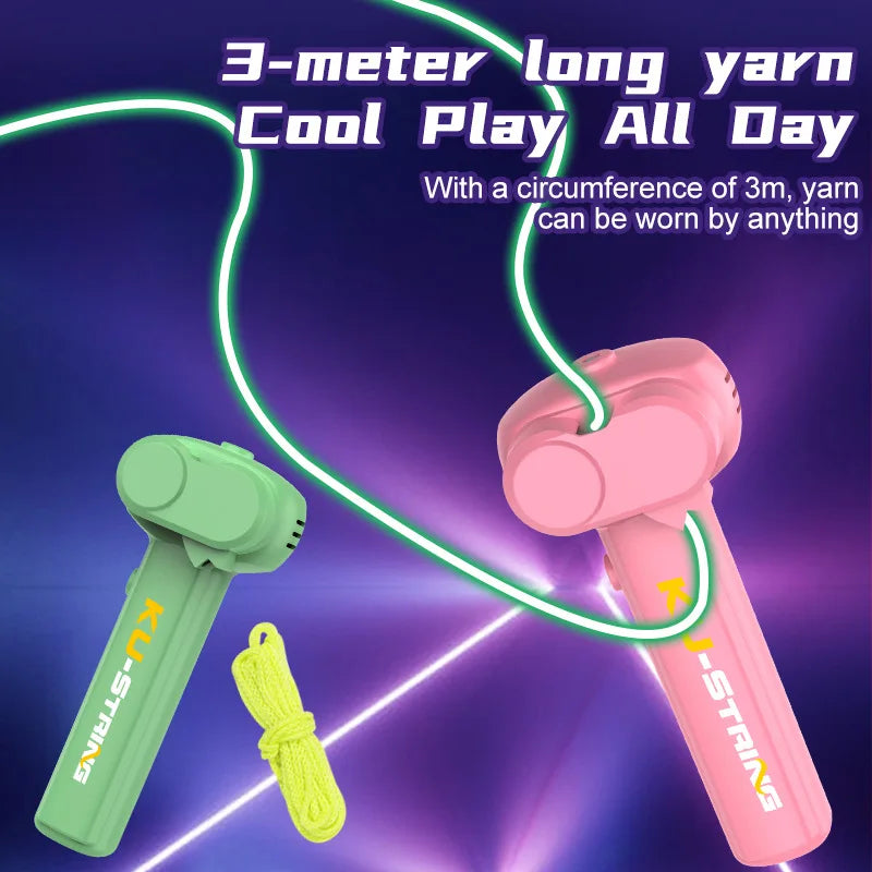 Glow String Rope Launcher Toy